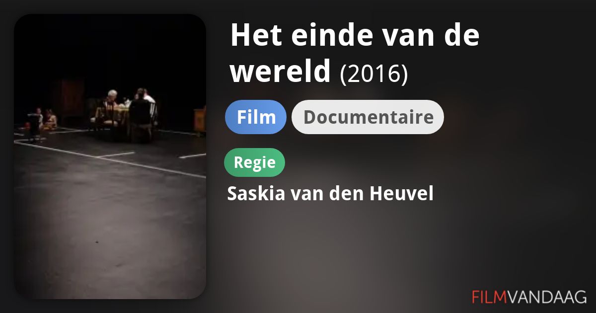 Het einde van de wereld (film, 2016) FilmVandaag.nl