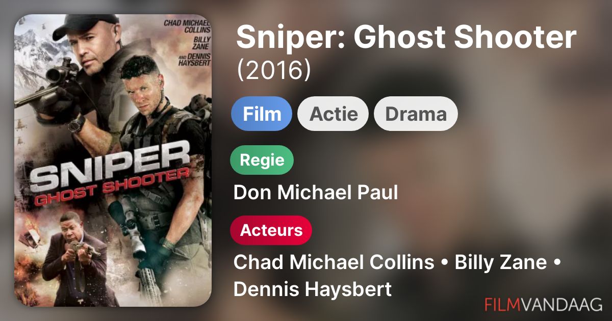 Sniper: Ghost Shooter (film, 2016) - FilmVandaag.nl