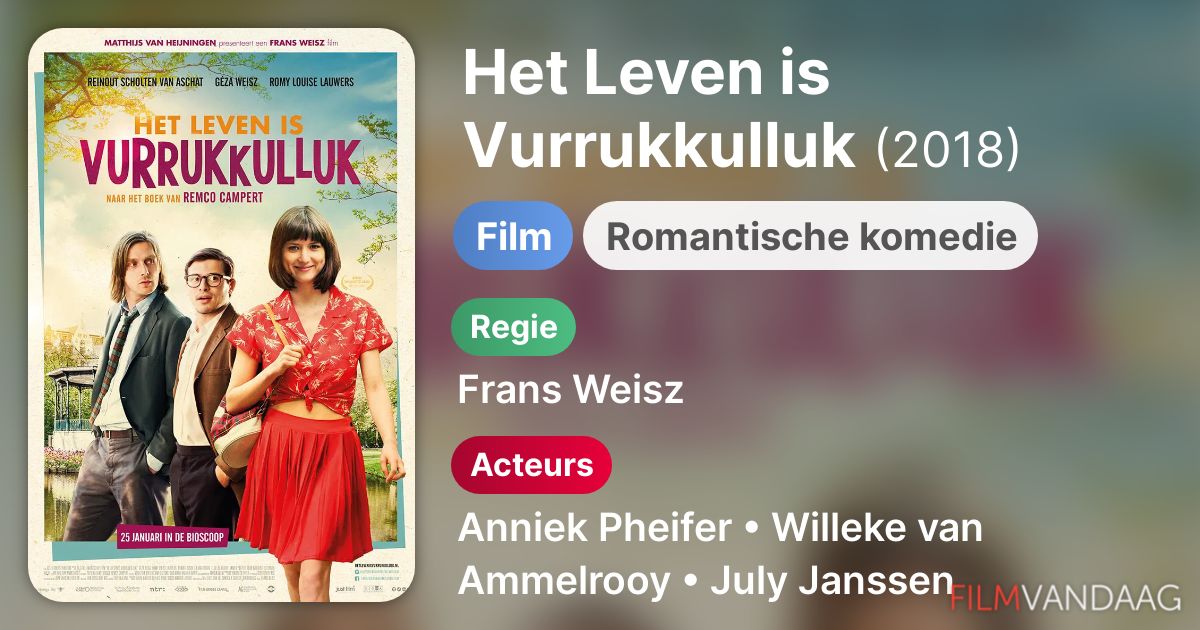 Het Leven is Vurrukkulluk (film, 2018) FilmVandaag.nl Het Leven is Vurrukkulluk (film, 2018) FilmVandaag.nl