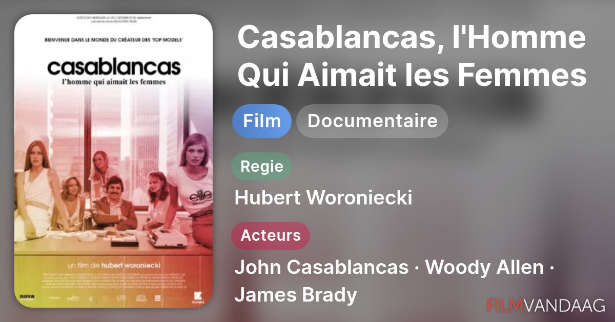 Casablancas, l'Homme Qui Aimait les Femmes (film, 2016) - FilmVandaag.nl