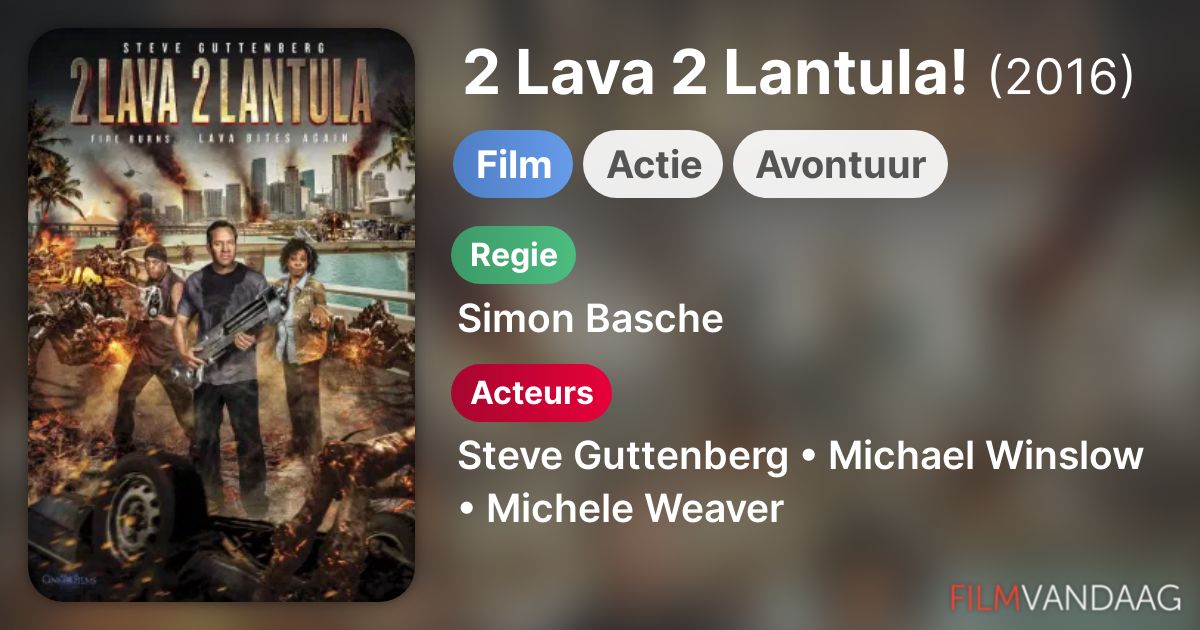 2 Lava 2 Lantula! (film, 2016) FilmVandaag.nl