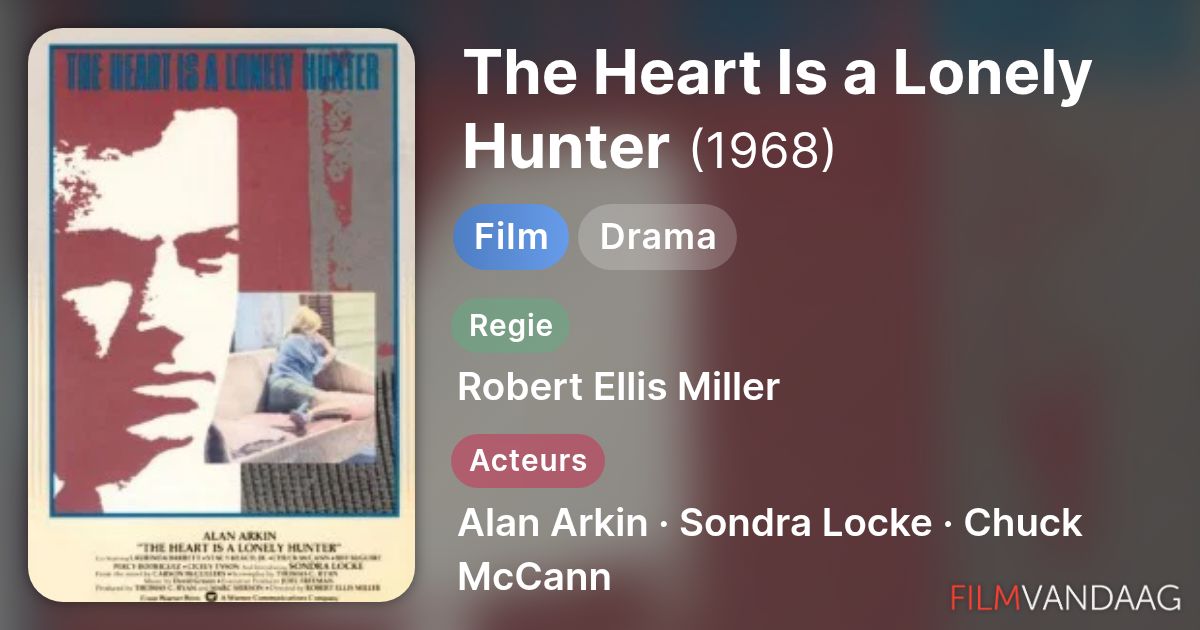 The Heart Is a Lonely Hunter (film, 1968) - FilmVandaag.nl