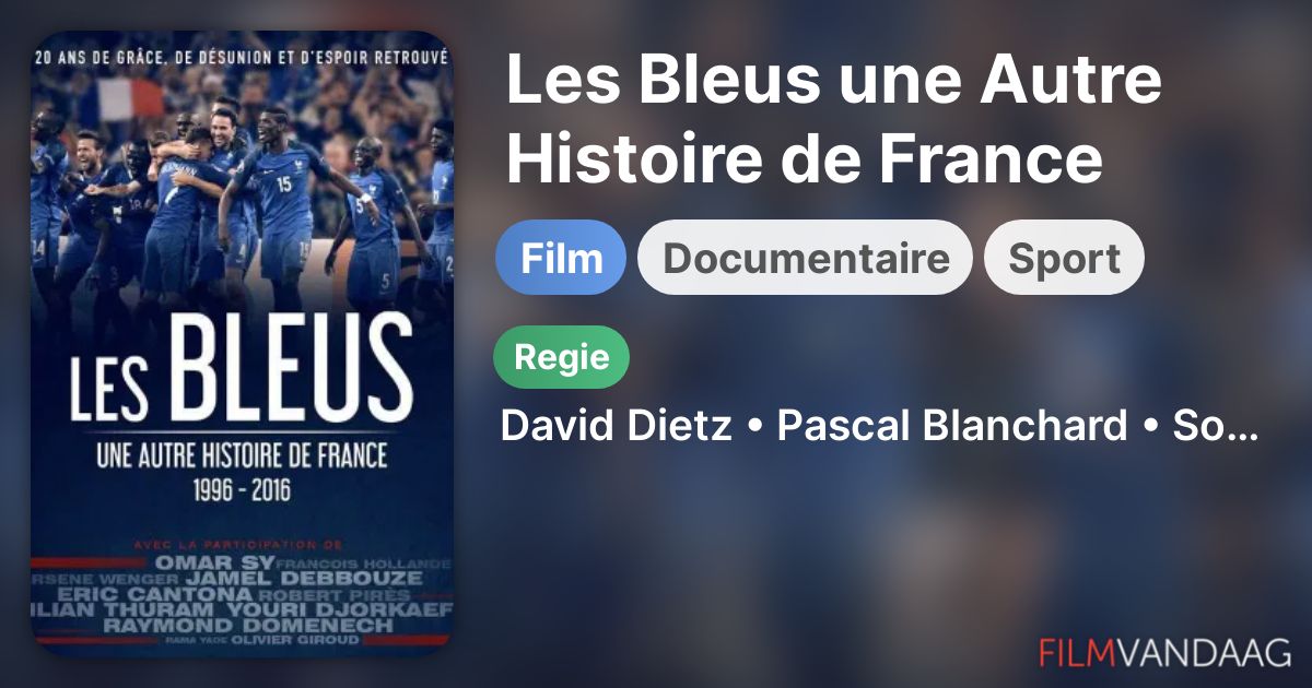 Les Bleus Une Autre Histoire De France Les Bleus une Autre Histoire de France (film, 2016) - FilmVandaag.nl