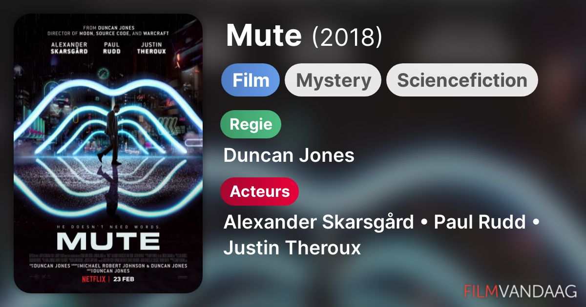 Mute (film, 2018) FilmVandaag.nl