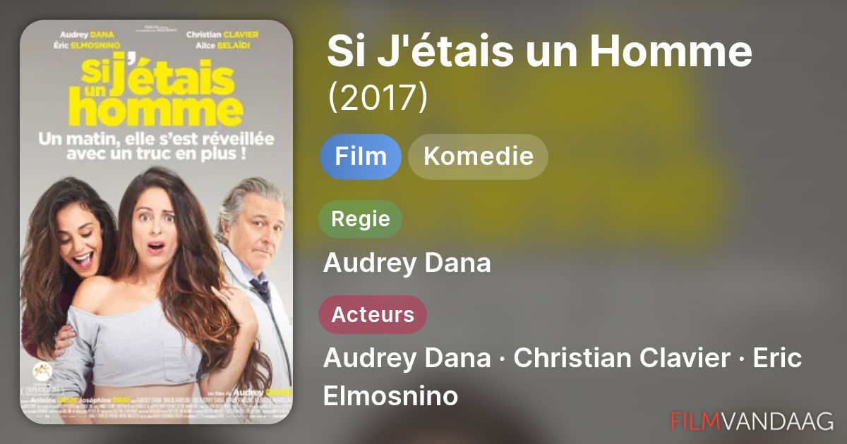 Si J'étais un Homme (film, 2017) - FilmVandaag.nl