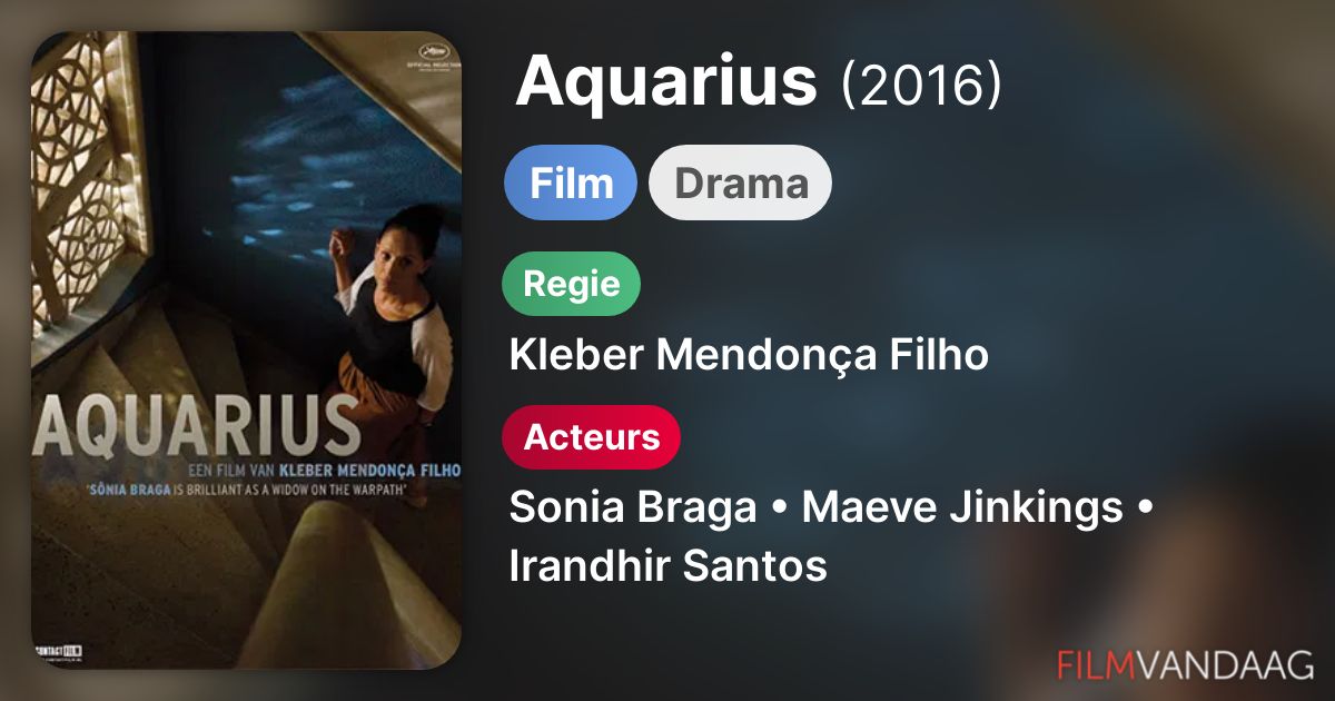 Aquarius (film, 2016) FilmVandaag.nl