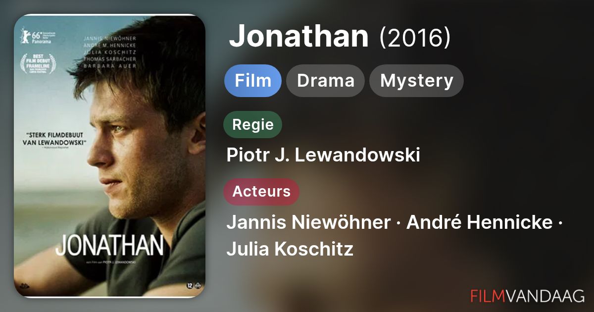 Jonathan (film, 2016) - FilmVandaag.nl