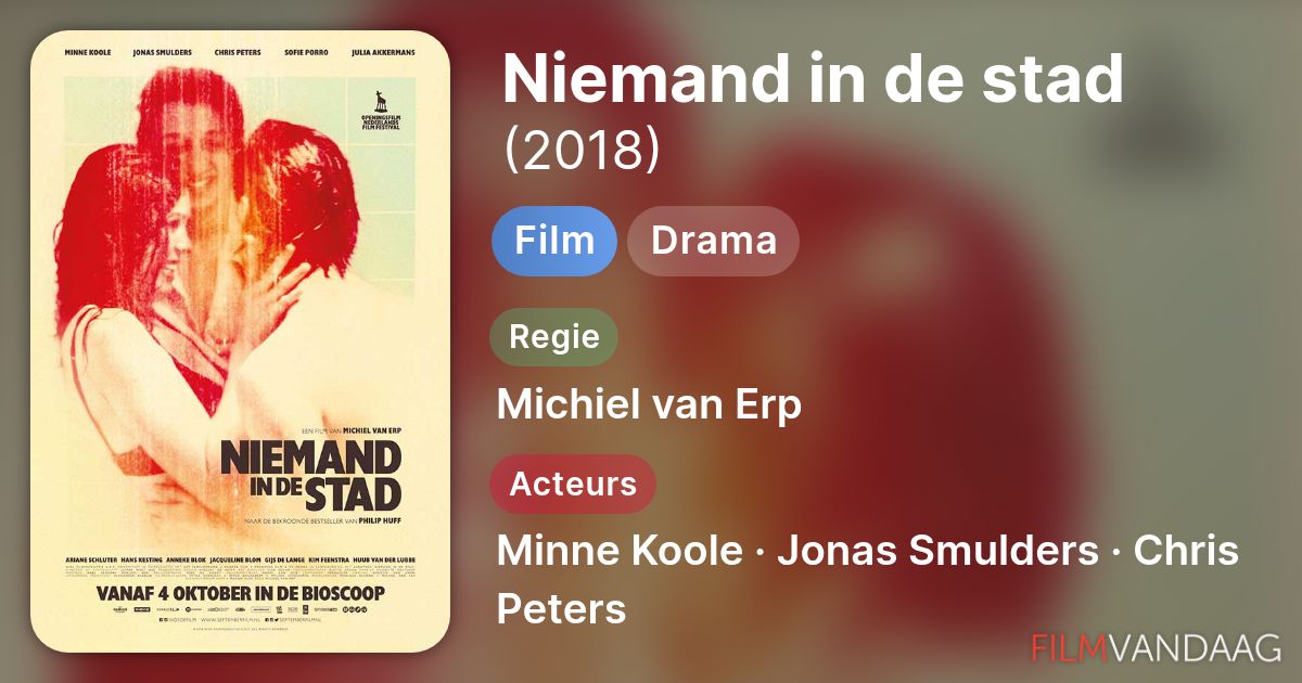 Nieuws over Niemand in de stad (film, 2018) - FilmVandaag.nl