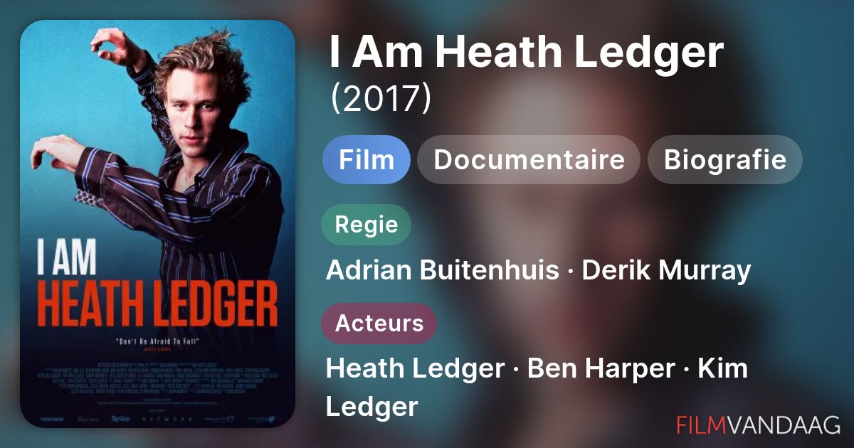 I Am Heath Ledger (film, 2017) FilmVandaag.nl