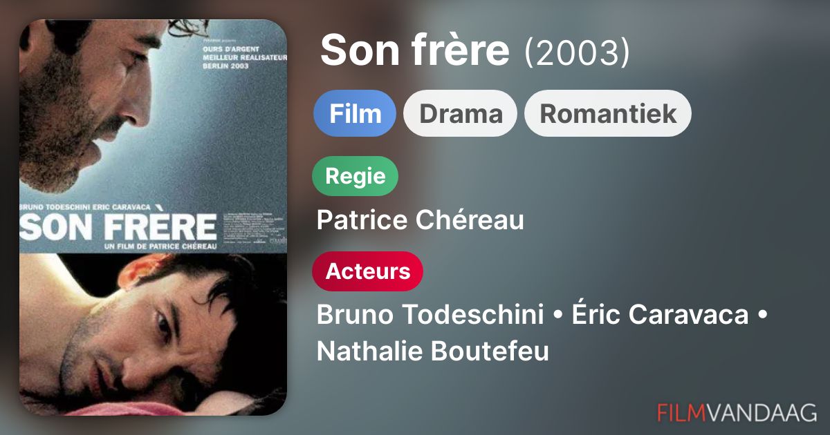Son frère (film, 2003) kopen op dvd of bluray FilmVandaag.nl