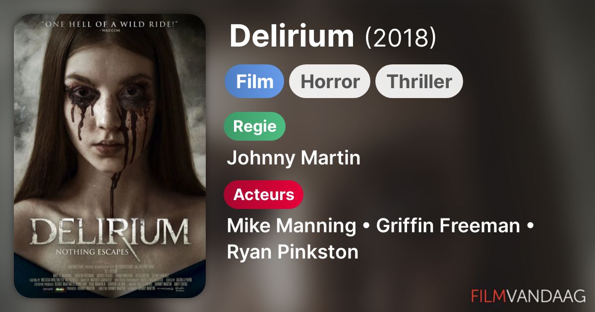 Delirium (film, 2018) FilmVandaag.nl