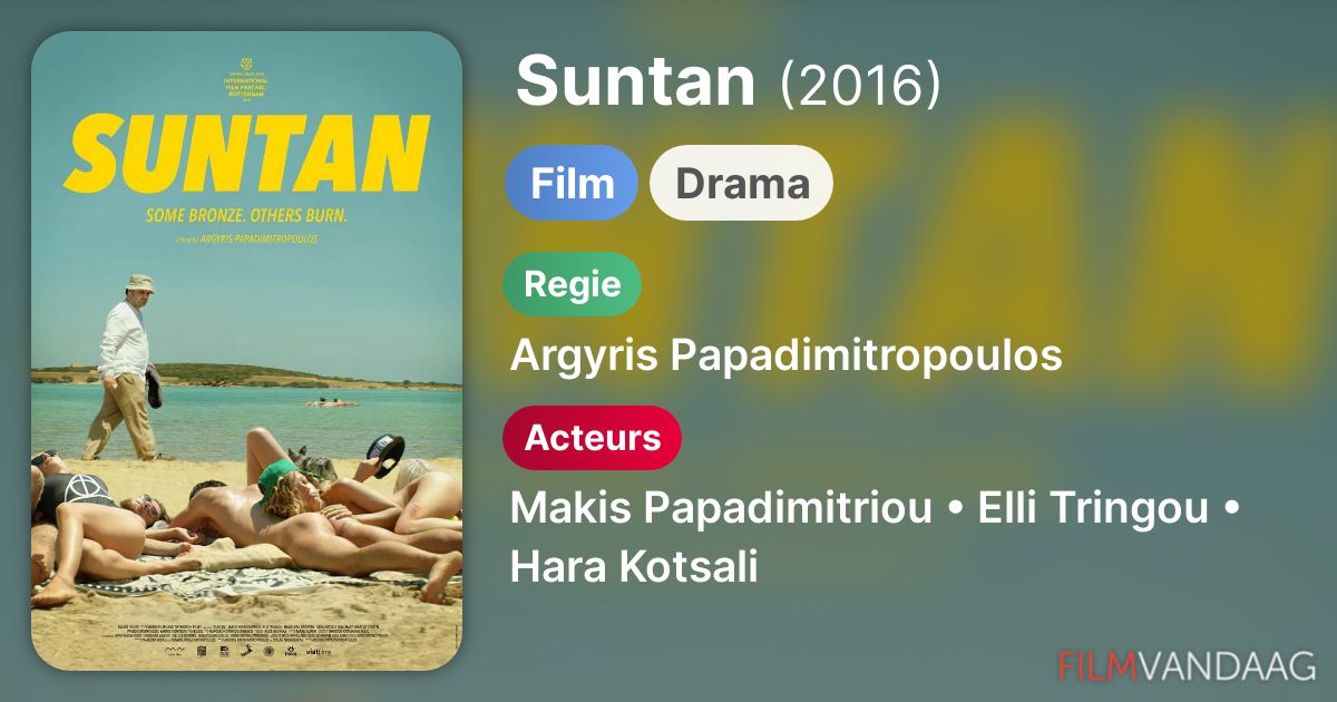 Suntan (film, 2016) FilmVandaag.nl