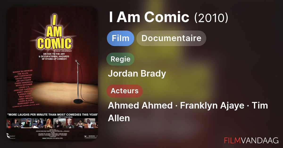 I Am Comic (film, 2010) - FilmVandaag.nl