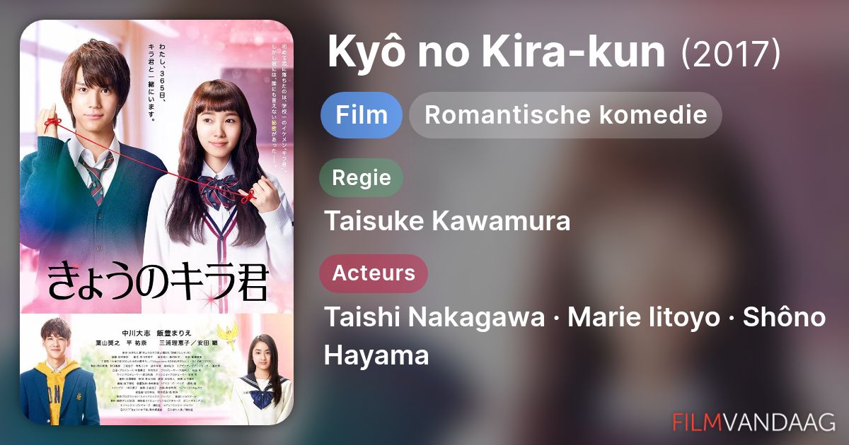 Kyô no Kira-kun (film, 2017) - FilmVandaag.nl