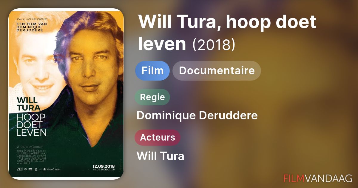 Will Tura, hoop doet leven (film, 2018) - FilmVandaag.nl