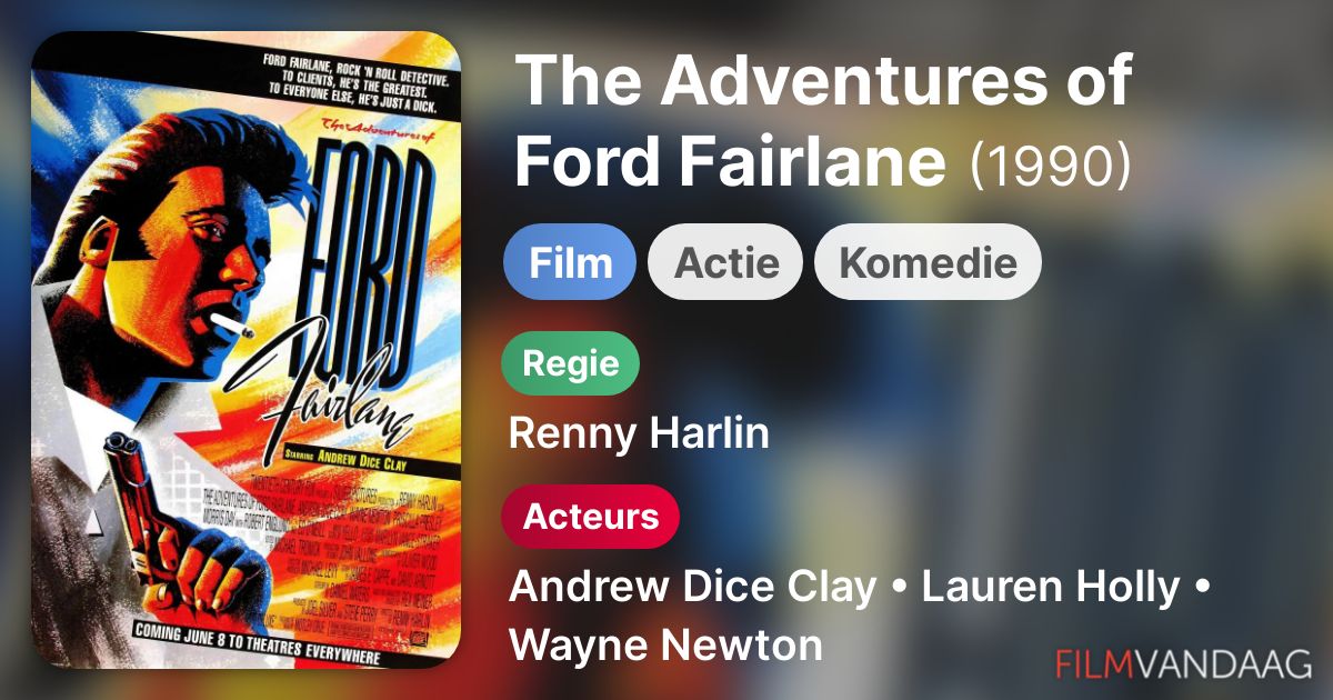 The Adventures of Ford Fairlane (film, 1990) FilmVandaag.nl
