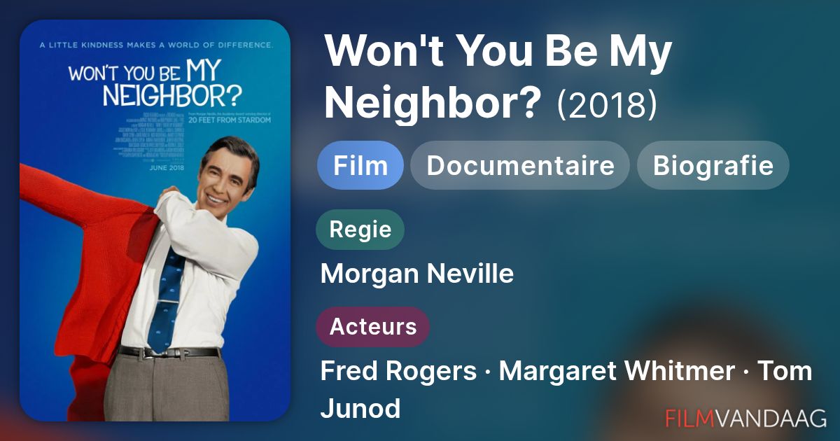 Won't You Be My Neighbor? (film, 2018) FilmVandaag.nl
