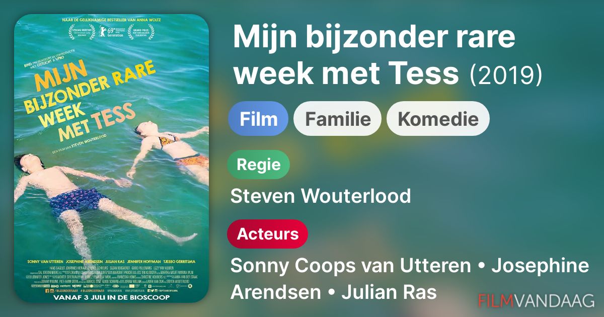 Mijn bijzonder rare week met Tess (film, 2019) FilmVandaag.nl Mijn bijzonder rare week met Tess (film, 2019) FilmVandaag.nl