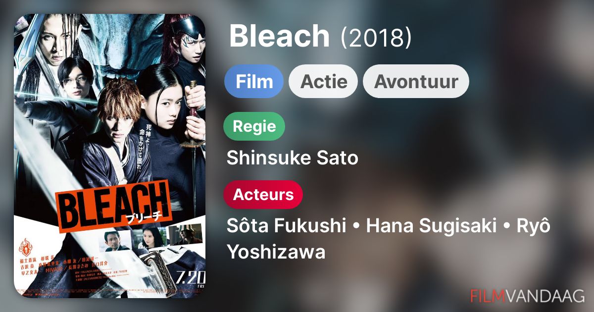 Bleach (film, 2018) FilmVandaag.nl