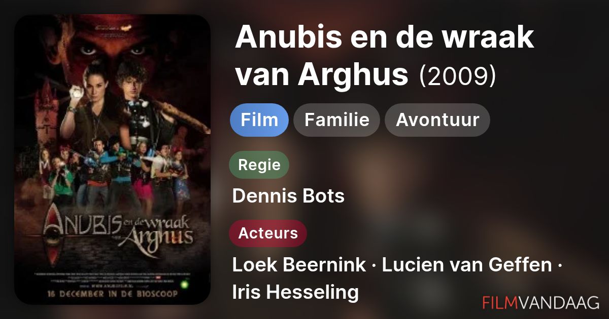 Anubis en de wraak van Arghus (film, 2009) - FilmVandaag.nl