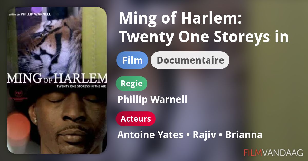 Ming of Harlem Twenty One Storeys in the Air (film, 2014) FilmVandaag.nl