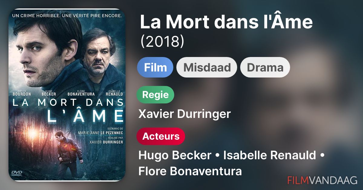 La Mort Dans L âme Film La Mort dans l'Âme (film, 2018) - FilmVandaag.nl