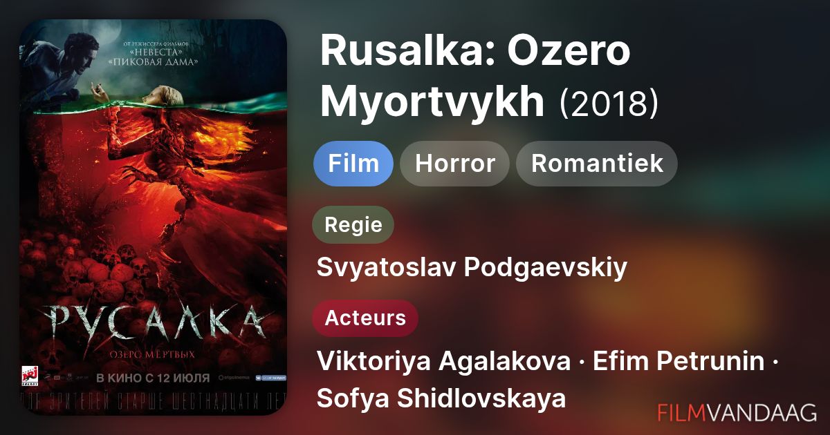 Rusalka Ozero Myortvykh film 2018 FilmVandaag nl