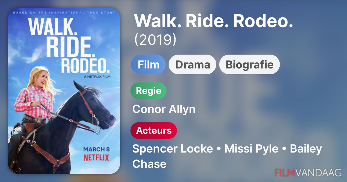 Walk. Ride. Rodeo. (film, 2019) kopen op dvd of bluray FilmVandaag.nl
