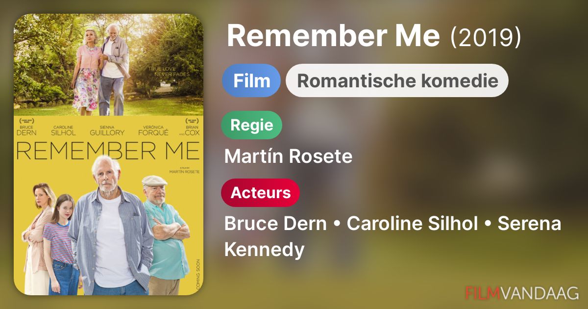 Remember Me (film, 2019) FilmVandaag.nl