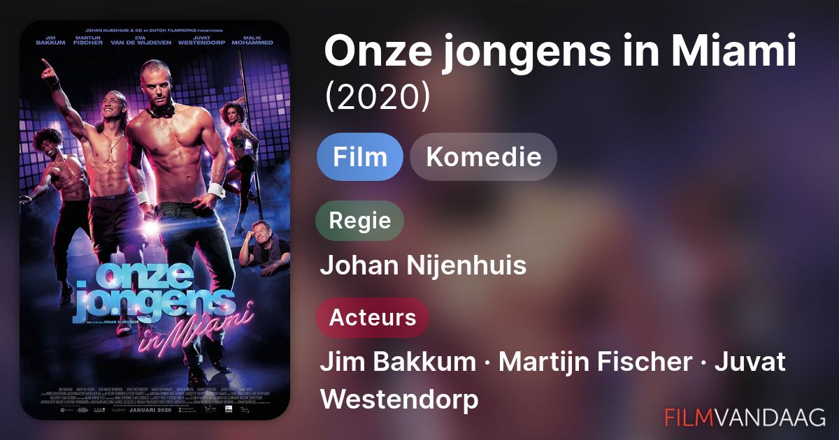 Onze Jongens In Miami Film 2020 Filmvandaag Nl