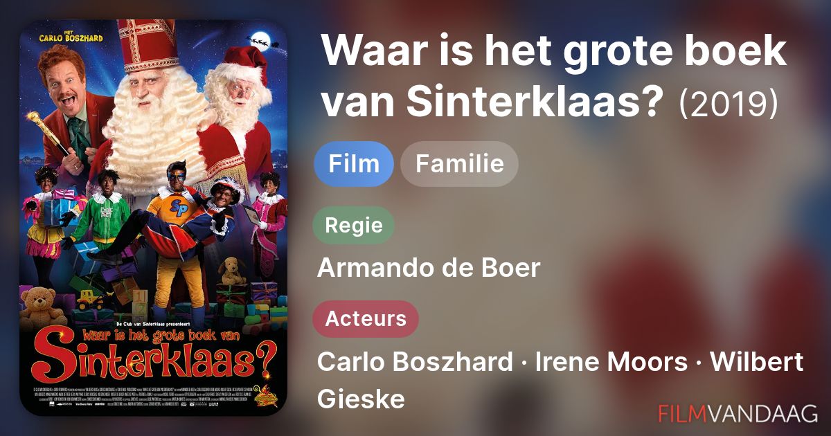 Waar is het grote boek van Sinterklaas? (film, 2019) - FilmVandaag.nl