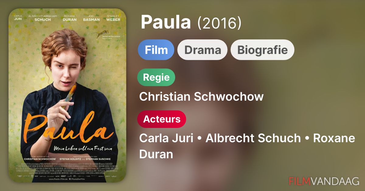 Paula (film, 2016) FilmVandaag.nl