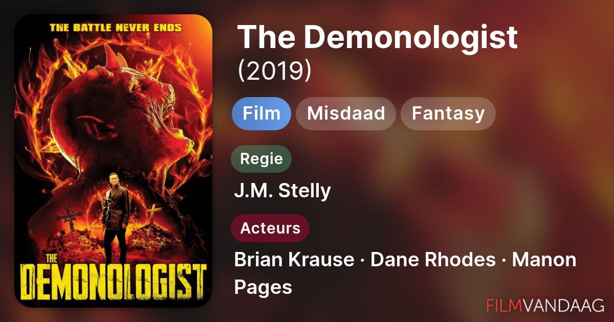 The Demonologist film 2019 FilmVandaag nl The Demonologist film 2019 FilmVandaag nl