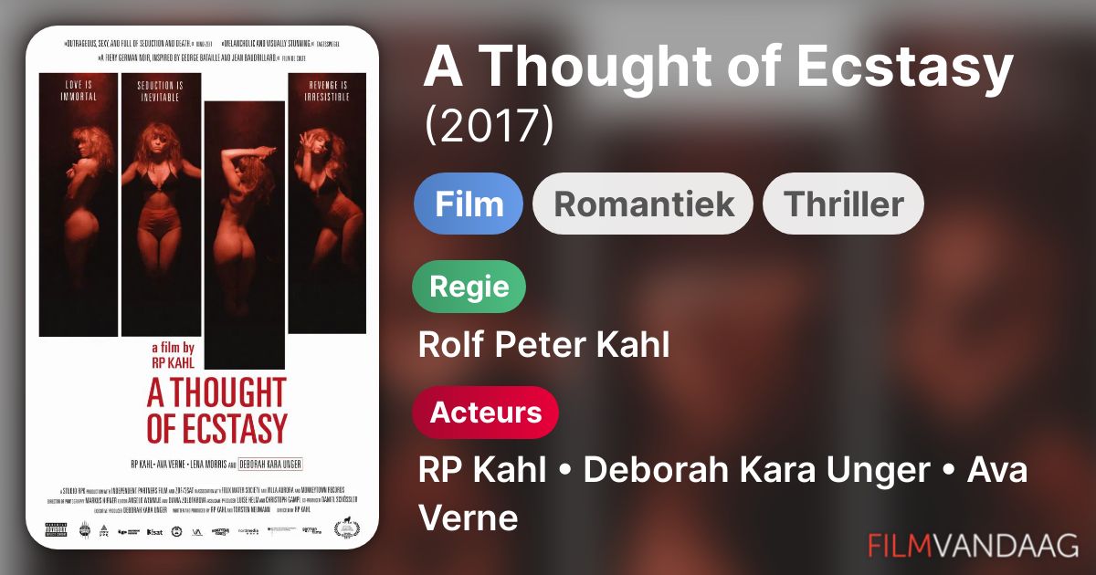 A Thought of Ecstasy (film, 2017) FilmVandaag.nl