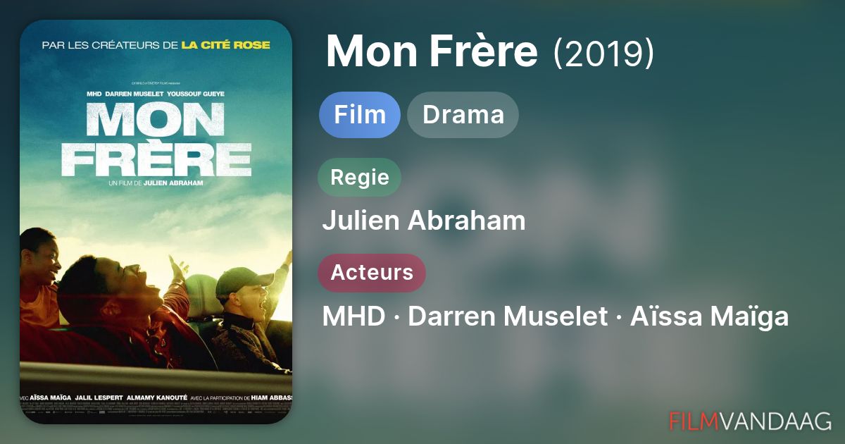 Mon Fr re film 2019 FilmVandaag nl