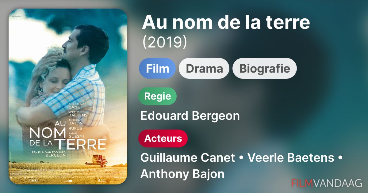 Au Nom De La Terre Streaming Vf Gratuit www.filmvandaag.nl