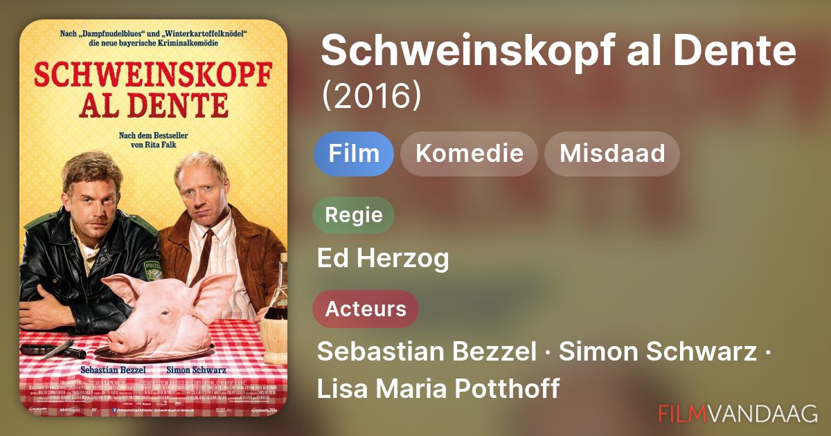 Schweinskopf Al Dente Ganzer Film Kostenlos Schweinskopf al Dente (film, 2016) - FilmVandaag.nl