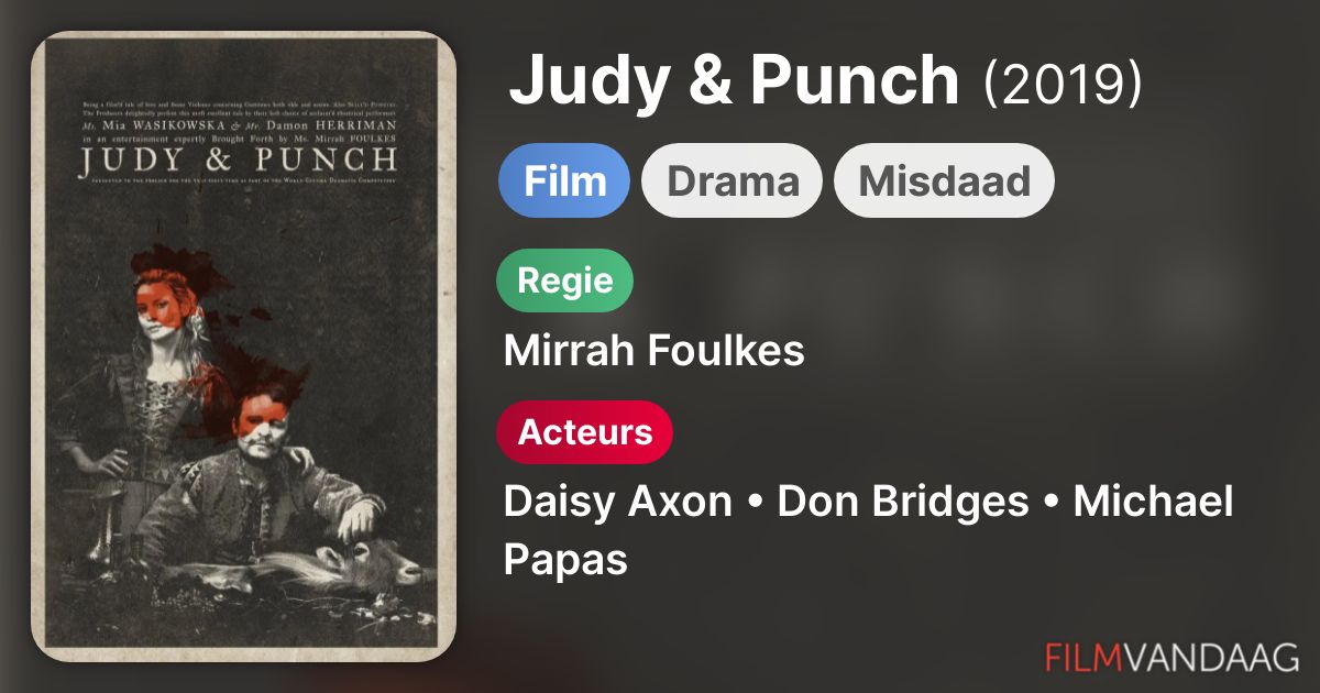 Judy & Punch (film, 2019) FilmVandaag.nl