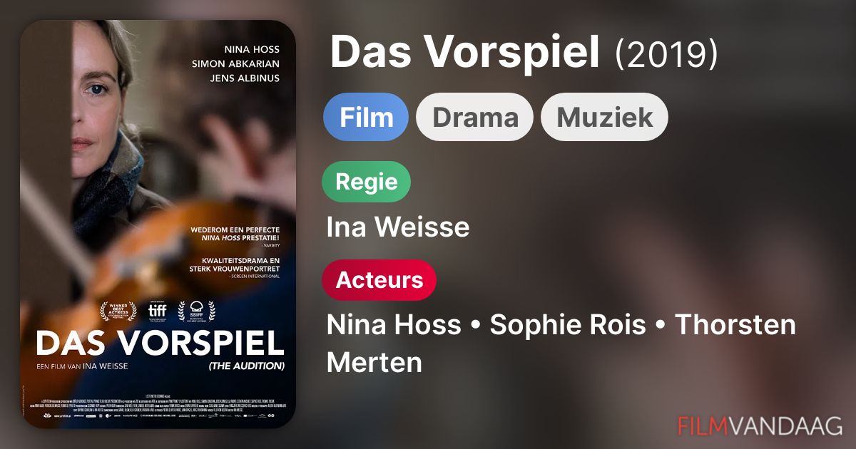 Das Vorspiel (film, 2019) FilmVandaag.nl Das Vorspiel (film, 2019) FilmVandaag.nl