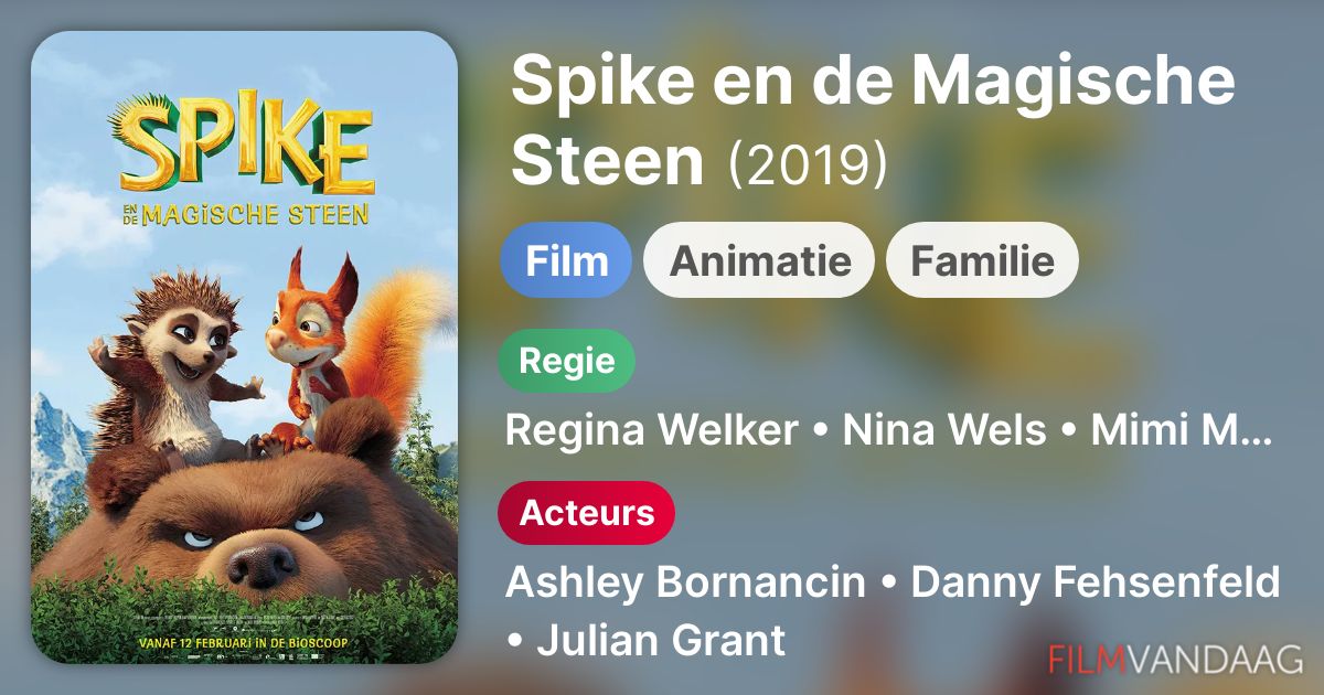 Spike en de Magische Steen (film, 2019) FilmVandaag.nl