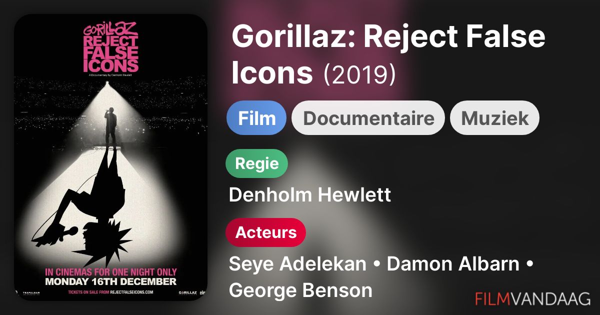 Gorillaz: Reject False Icons (film, 2019) - FilmVandaag.nl