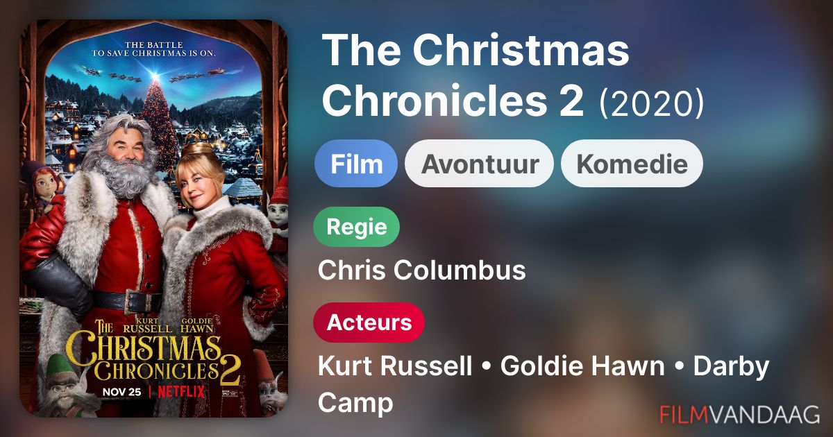 The Christmas Chronicles 2 (film, 2020) kopen op dvd of bluray