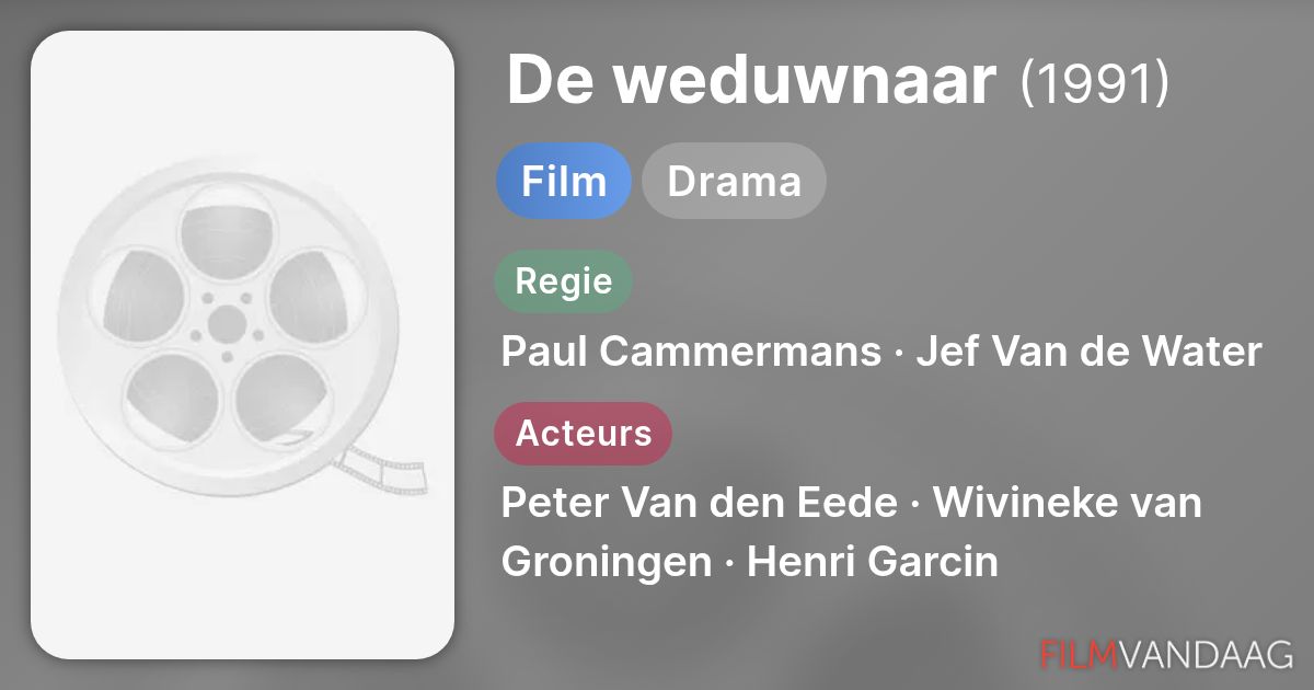 De weduwnaar (film, 1990) - FilmVandaag.nl