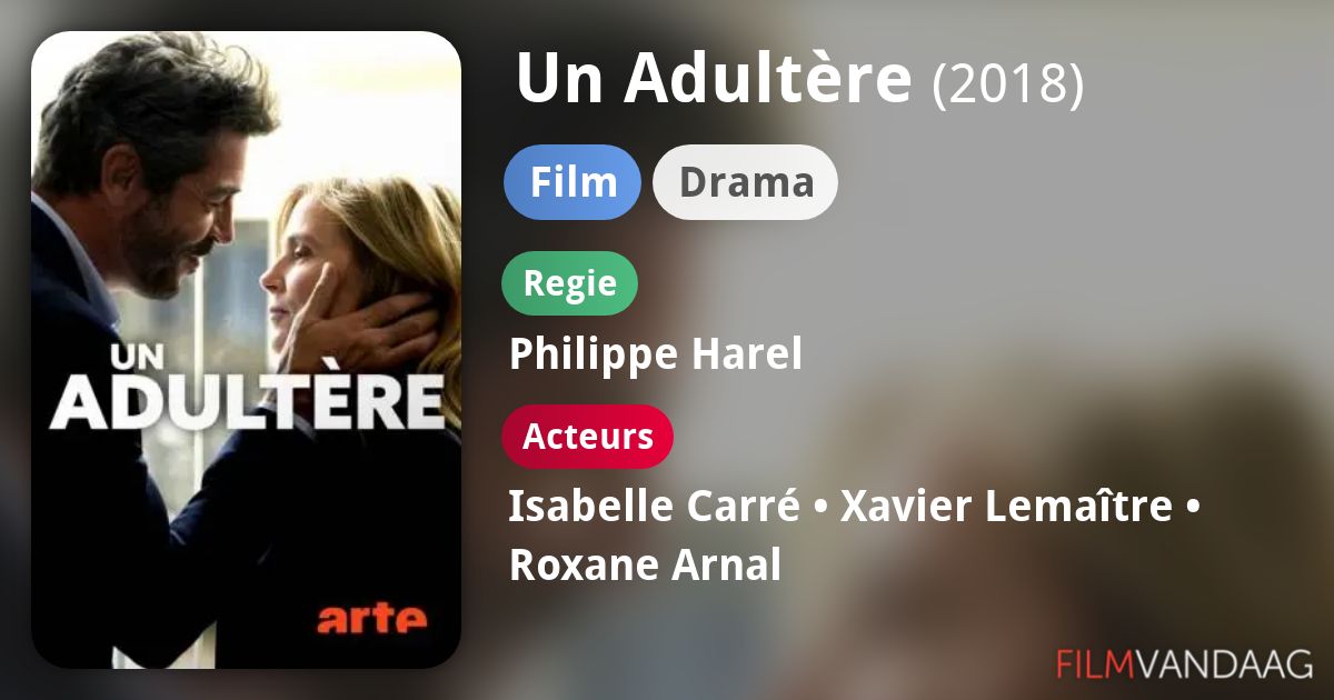 Un Adultère (film, 2018) FilmVandaag.nl