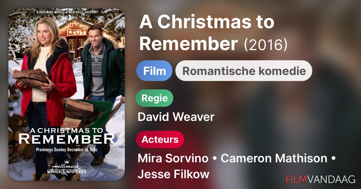 A Christmas to Remember (film, 2016) FilmVandaag.nl