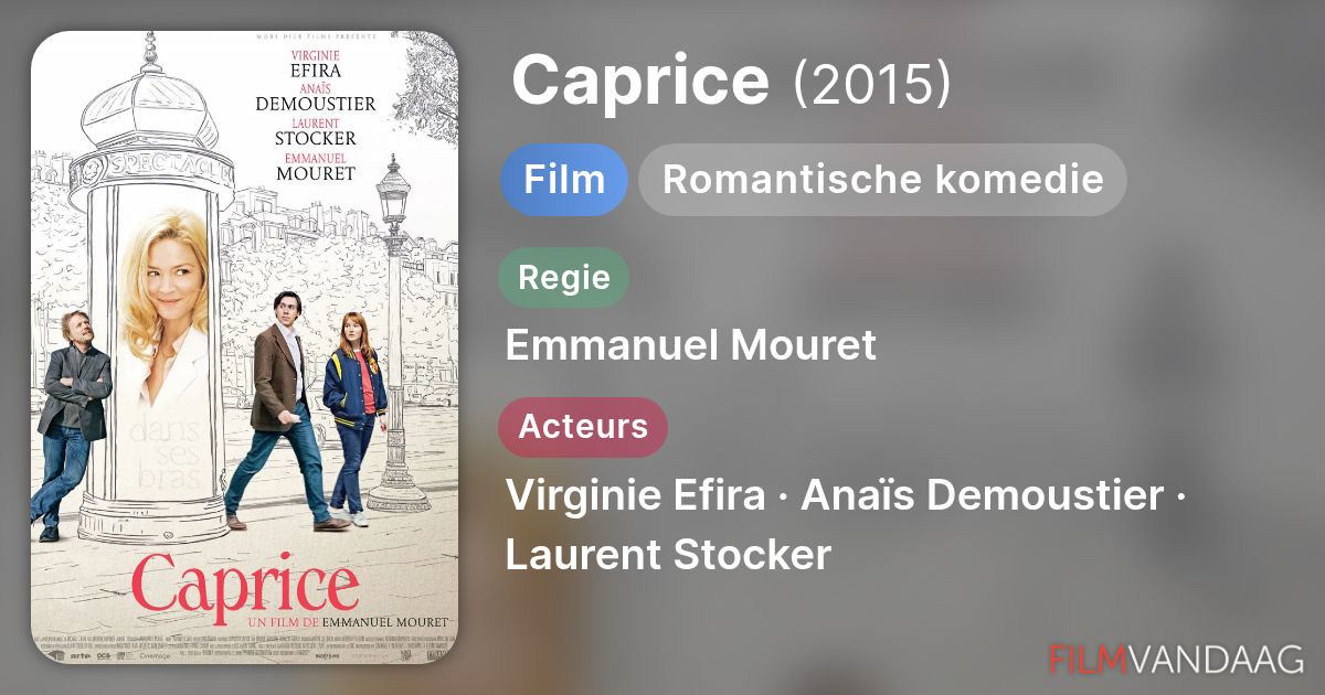 Caprice (film, 2015) - FilmVandaag.nl