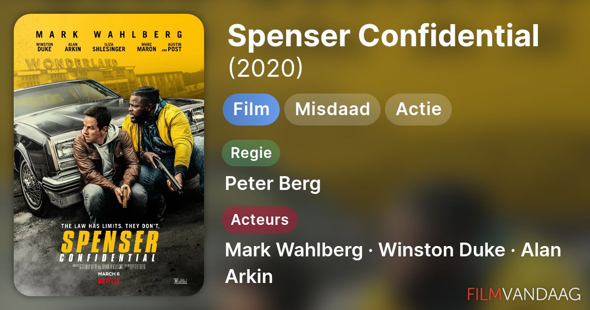 Spenser Confidential (film, 2020) FilmVandaag.nl