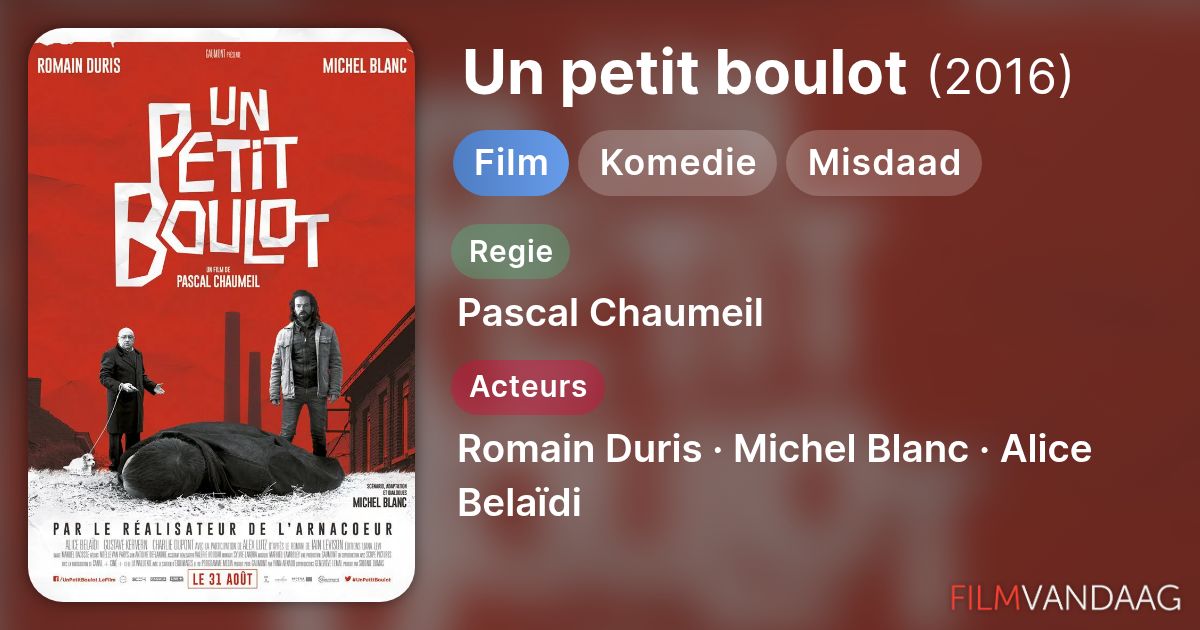 Un petit boulot (film, 2016) - FilmVandaag.nl