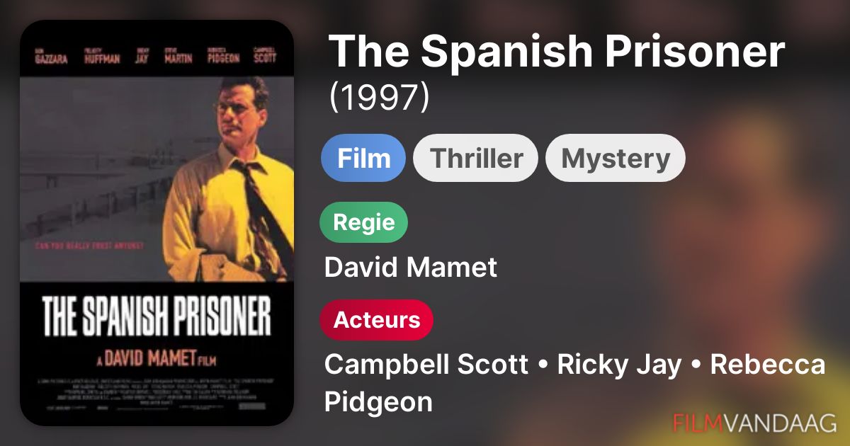 The Spanish Prisoner (film, 1997) FilmVandaag.nl