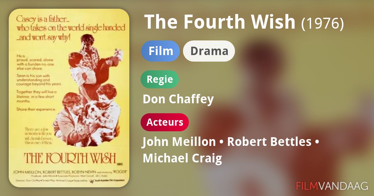 The Fourth Wish (film, 1976) FilmVandaag.nl
